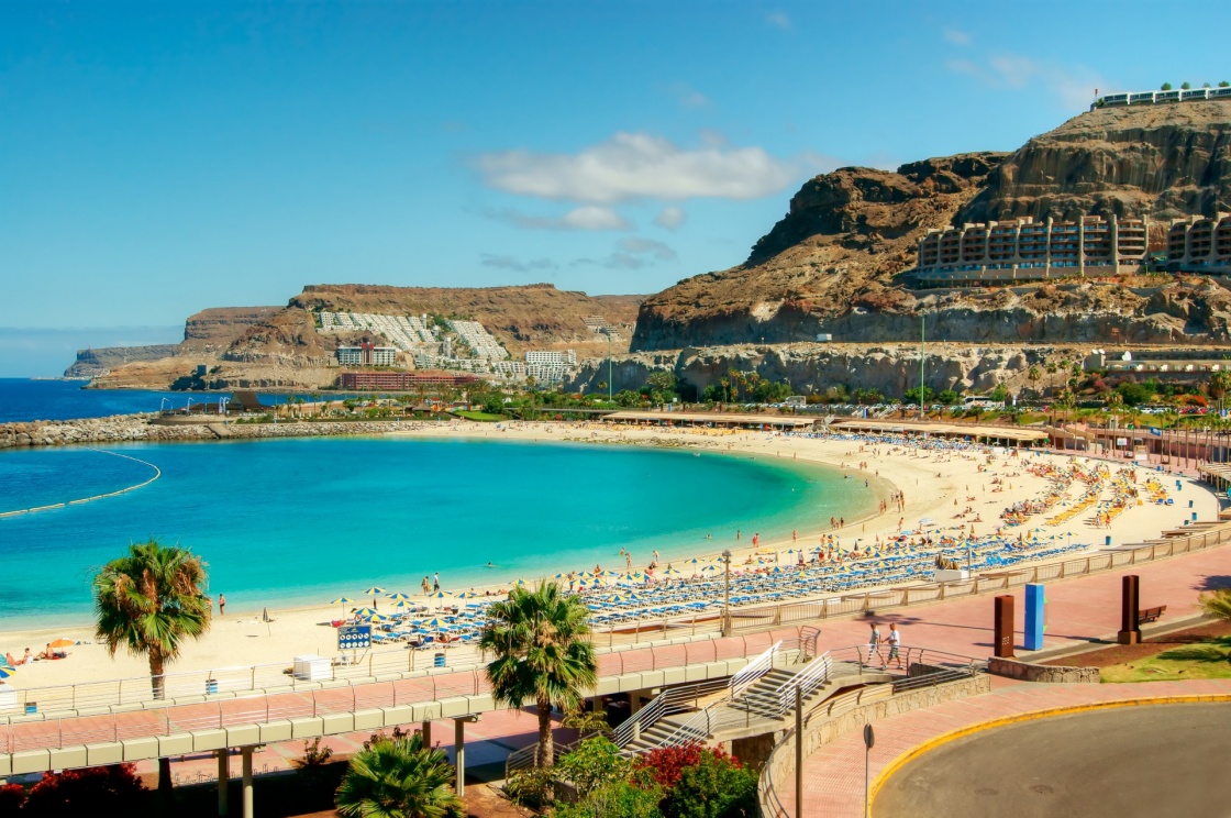 'View over Amadores beach on Gran Canaria, Spain' - Gran Canaria Island